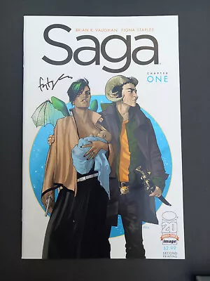 Buy Image Comics - Saga #1 - 2nd Print - Signed By Fiona Staples (2012) • 89.99£
