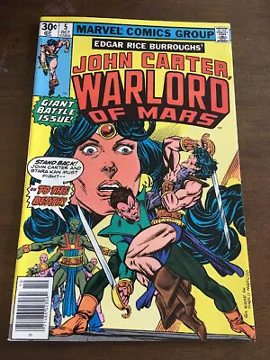 Buy John Carter Warlord Of Mars # 5 Fine+ Marvel Comics 1977 Gil Kane Cover • 1.98£