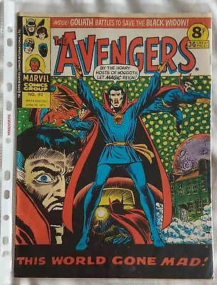Buy The Avengers Comics / #93 1975 / UK • 3£