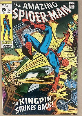 Buy Amazing Spider-Man #84 May 1970 Kingpin App 2nd App Schemer & Vanessa Fisk • 29.99£