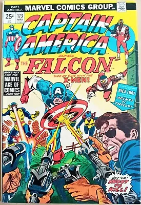 Buy Captain America # 173 - FN- (5.5) - Marvel 1974 - 25 Cent Copy - Old X-Men App • 12.99£