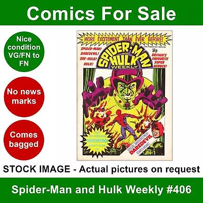Buy Spider-Man And Hulk Weekly #406 Comic - VG/FN Clean 1980 - Marvel UK • 5.99£