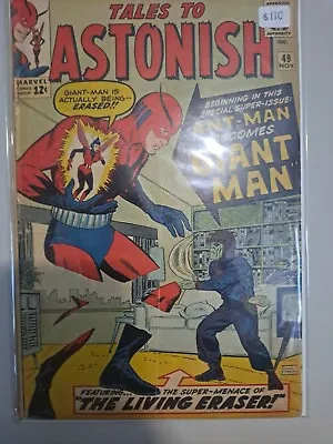 Buy Tales To Astonish 49- *1963- 1st Antman To Giant Man! VG 3.0  Silver Age DC🔑 🔥 • 143.76£