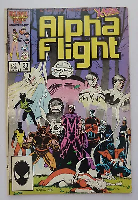 Buy Alpha Flight #33 1st App Lady Deathstrike Marvel Comics April 1986 VG/FN 5.0 • 8.99£