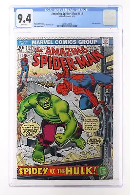 Buy Amazing Spider-Man #119 - Marvel Comics 1973 CGC 9.4 Hulk Appearance. • 340.19£
