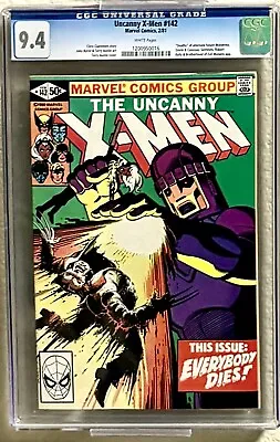 Buy Uncanny X-Men #142 CGC GRADED 9.2 - Deaths Alternate X-Men - 1st Issue New Title • 119.15£