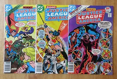Buy Lot Of *3* 1977-78 JUSTICE LEAGUE OF AMERICA Newsstands! #145, 151, 157 (VF/VF+) • 17.57£