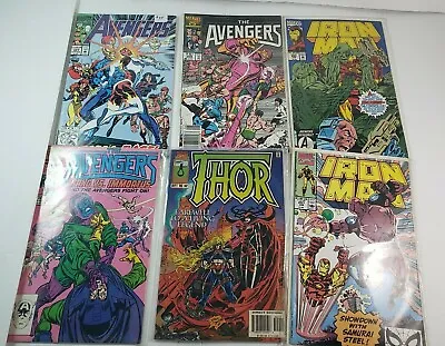 Buy Lot 6 MCU Marvel Comics The Avengers #268, #269 King, 351, Thor 502 Iron Man 293 • 38.19£