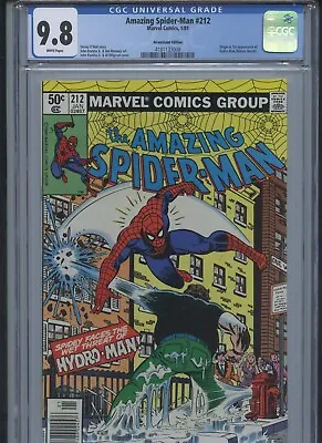 Buy Amazing Spider-Man #212 1981 CGC 9.8 • 268.57£