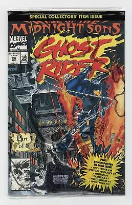 Buy Ghost Rider #28 Kubert Variant Polybagged With Poster VF+ 8.5 1992 • 12.99£
