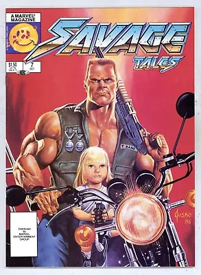 Buy Savage Tales V.2#7 VFNM Jusko Painted Cover! Glanzman Severin Morrow 1986 R920 • 7.90£