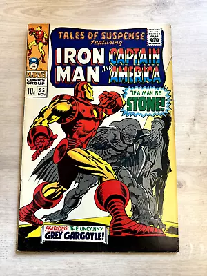 Buy Marvel Comics, Tales Of Suspense #95, Iron Man And Captain America, Vf 8.0 • 60£