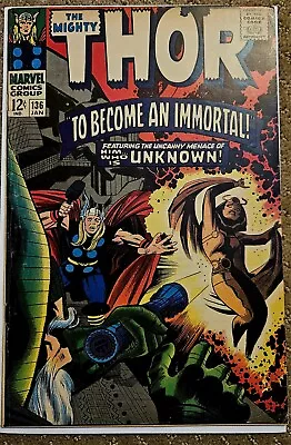 Buy Thor #136 1st New Appearance Sif & 1st Lurking Unknown Silver Age 1967 • 32.12£