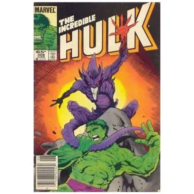 Buy Incredible Hulk (1968 Series) #308 Newsstand In VF + Cond. Marvel Comics [p, • 8.83£