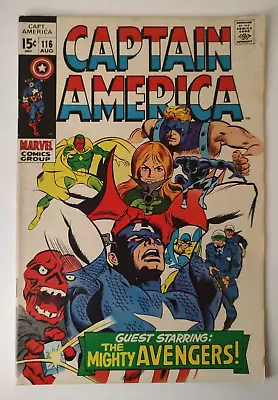 Buy Captain America #116 Marvel Comics 1969 • 11.19£