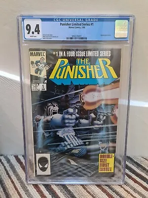 Buy The Punisher #1 (Marvel, 1986) CGC NM 9.4 White Pages. Jigsaw Appearance HOT • 199£