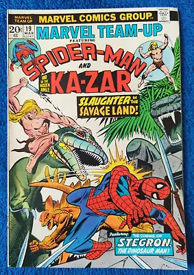 Buy Marvel Team-up Vol1 #19. 1974 Marvel. Spider-man & Ka-zar! 1st Stegron.8.5 Vf+!! • 13.40£