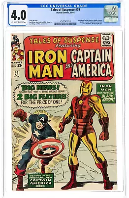 Buy Tales Of Suspense #59 (Marvel, 1964) CGC VG 4.0 Off-white To White Pages. Iron M • 350£