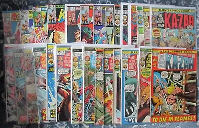 Buy Lot 28 Different KA-ZAR Marvel Comics 1970s/80s Astonishing Tales • 35.74£
