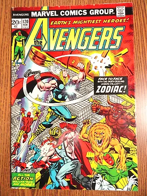Buy Avengers #120 Starlin Cover Zodiac Key Fine- 1st Print Thor Iron Man Marvel MCU • 24.74£