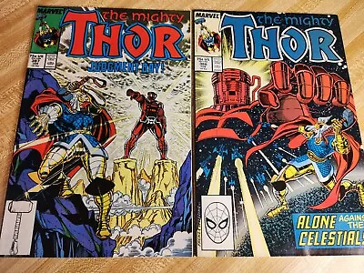 Buy The Mighty Thor #387 & 388 - 1st Cameo & Full App Exitar The Executioner VF+/NM- • 14.18£
