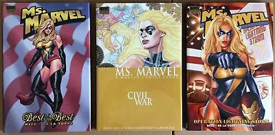 Buy Ms. Marvel-Marvel Premiere Edition X3-Vol 1-3-Carol Danvers-Excellent Condition • 19.99£