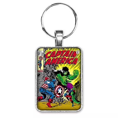 Buy Captain America #110 Cover Key Ring Or Necklace Hulk Bucky Classic Comic Book • 12.29£