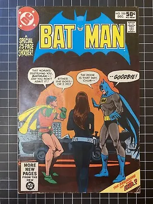 Buy Batman 330 VF+ 8.5 Talia Cover! Classic Batman! B@@yah! • 14.23£