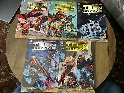 Buy Teen Titans New 52 Volumes 1,2,3,4,5 Complete Set TPB DC Comics • 10£