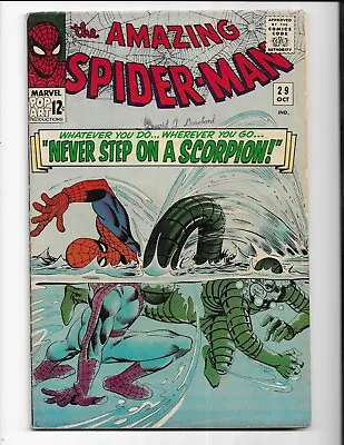 Buy Amazing Spider-man 29 - Vg+ 4.5 - 2nd Appearance Of The Scorpion (1965) • 135.92£