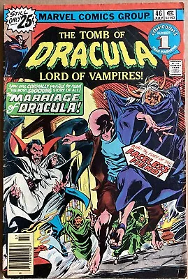 Buy TOMB OF DRACULA # 46 July 1976 Marriage Of Dracula ! Gene Colan Comic • 4.99£
