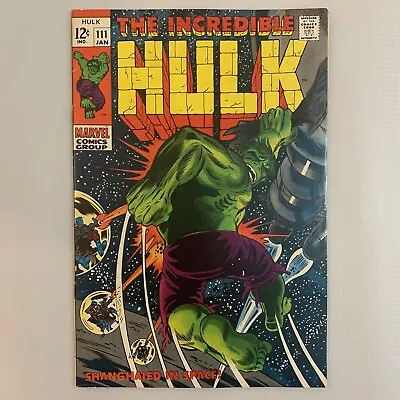 Buy Incredible Hulk 111 Marvel 1978 1st Appearance Of Galaxy Master Herb Trimpe Art • 39.48£