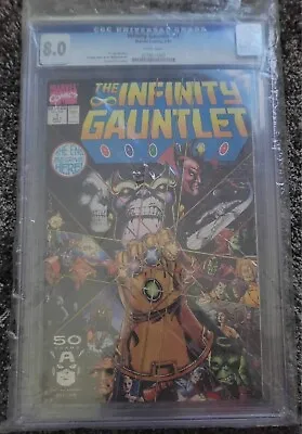 Buy CGC 8.0 Infinity Gauntlet #1 Key Marvel Comics Issue , George Perez Cover • 45£