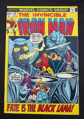 Buy IRON MAN #53 - Black Lama! - Gil Kane Cover (Marvel 1972) 8.5 VF+ • 33.74£