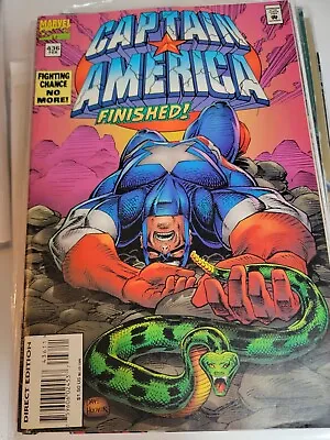 Buy Comic Book Marvel Comics Captain America Finished! #436 Fighting Chance No More • 7.14£