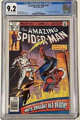 Buy Amazing Spider-Man #184 CGC 9.2 OW-W: First Appearance Of The White Dragon • 68.01£
