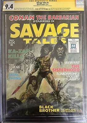 Buy Savage Tales 1 CGC 9.4 SS (Roy Thomas) 1st Appearance & Origin Man-Thing  Sketch • 3,098.30£