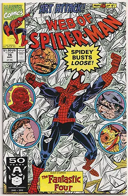 Buy Web Of Spider-Man 76 NM+ 9.6 Marvel 1991 Fantastic Four Alex Saviuk • 6.41£