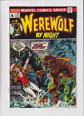 Buy Werewolf By Night (1972) #  10 UK Price (6.0-FN) (2023568) Sarnak 1973 • 27£