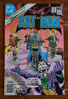 Buy BATMAN #321 SIGNED Walt Simonson/Jose Luis Garcia-Lopez! VF 8.0 DC Comics 1979  • 134.34£