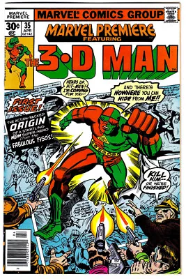 Buy Marvel Premiere Featuring THE 3-D MAN #35 In NEAR MINT+ A 1977 Marvel Comic NM+ • 38.65£