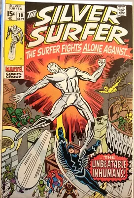 Buy Silver Surfer #18 Inhumans Appearance Last Issue Lee Kirby 1970 Marvel Universe • 59.94£