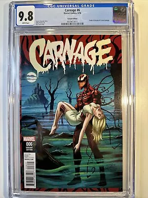Buy 2016 Carnage #6 Ron Lim Cover Variant Edition CGC 9.8 Tomb Of Dracula #1 Homage • 119.14£