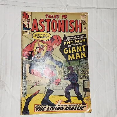 Buy Tales To Astonish #49 Ant-Man 5.0 Vintage  Marvel  Comic Key  Issue!! • 179.89£