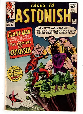 Buy Tales To Astonish #58 (1964) - Grade 4.5 - The Coming Of Colossus - Giant-man! • 63.96£