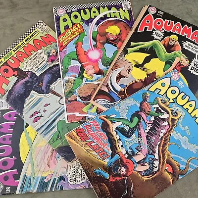 Buy #21,28,34,46,47 AQUAMAN  DC Comics 1965,1966,1969 Silver Age Lot • 23.59£