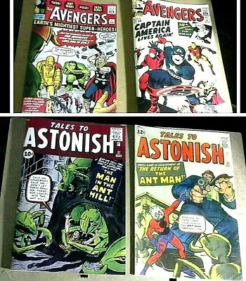Buy Replica Covers AVENGERS 1+4 TALES TO ASTONISH 27+35 Exact Copies NO Comics • 23.99£