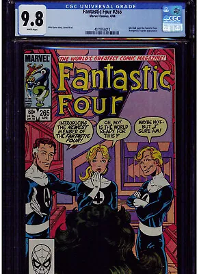 Buy Fantastic Four #265 Cgc 9.8 Mint White Pages 1984 She-hulk Joins Ff John Byrne • 263.01£