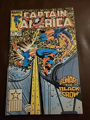 Buy Captain America #292 FN+ 1st Full Appearance Of Black Crow Marvel Comics 1984 • 12.61£