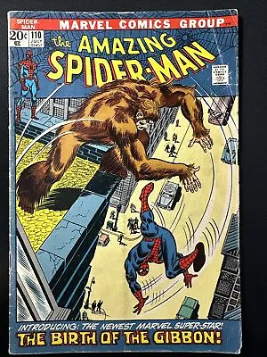 Buy The Amazing Spider-Man #110 Marvel Comics 1st Print Bronze Age 1972 Good/VG • 15.80£